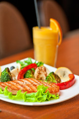 salmon steak