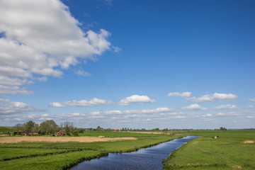 River along the dollard route in Ostfriesland