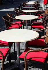 Fototapeta na wymiar Coffee tables