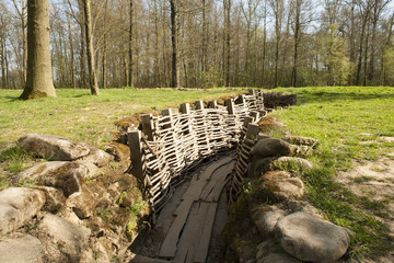 Bayernwald wooden trench of world war 1 - 65428433
