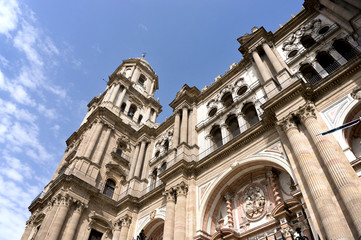 Fototapeta na wymiar Cathedral of Málaga Spain