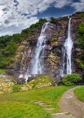 Fototapeta premium Waterfall Acquafraggia