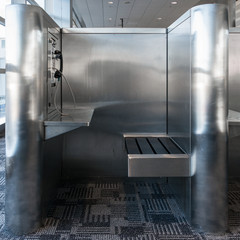 Phone Booth in airport