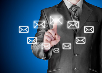 Businessman email concept