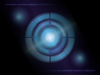 Abstract technology circle background.