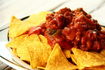 nachos chili con soja I