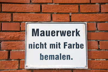 Hinweisschild