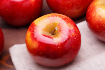 red ripe apples