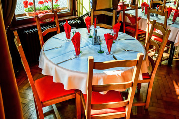 Village restaurant interior