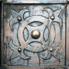 Old metal and rusty door