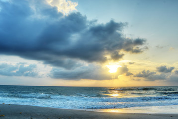 Fototapeta na wymiar Sunrise in Melbourne Beach, Florida
