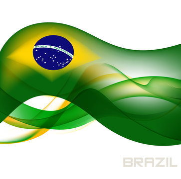 Brasilien Flagge Fu&szlig;ball