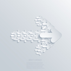 vector modern arrows background.