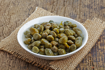 bowl of capers