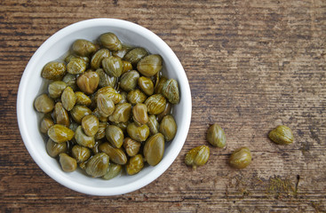 bowl of capers