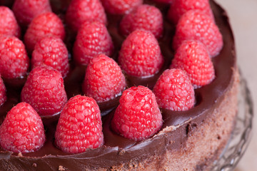close up chocolate cake