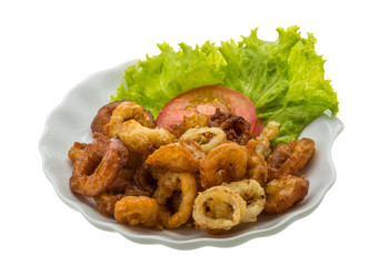 Fried squid rings