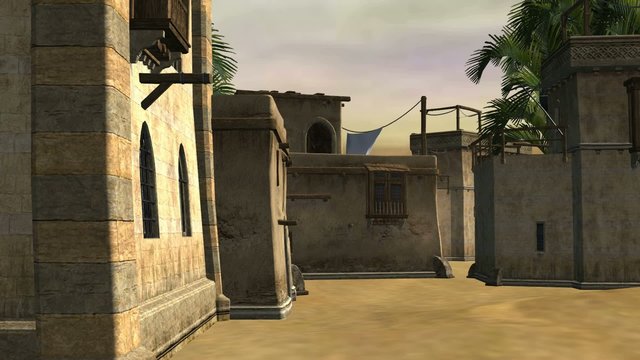 old desert city - background