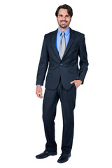 Confident relaxed business executive