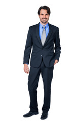 Confident relaxed business executive