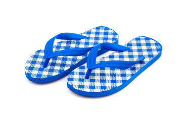 Flip flops isolated white background