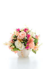 Bouquet flowers isolated on white