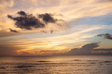 Beautiful Sunset of the Pacific ocean