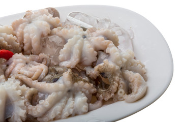 Raw octopus