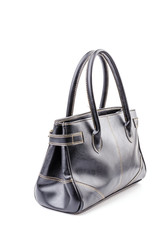 Naklejka premium Woman leather bag isolated white background