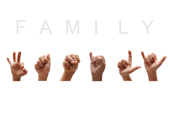 Family american sign language