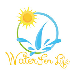 Abstract Nature Icon Isolated On White Background