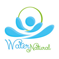 Abstract Nature Icon Isolated On White Background