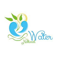 Abstract Nature Icon Isolated On White Background