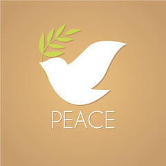 Abstract Peace Icon Isolated On Background