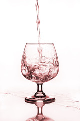 wine glass with water