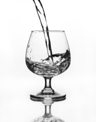 wine glass with water