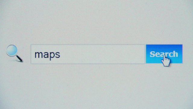 Maps - browser search query, Internet web page
