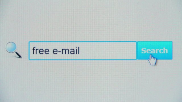 Free e-mail - browser search query, Internet web page