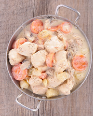 casserole with meat and vegetable