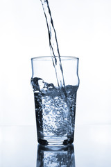 wine glass with water