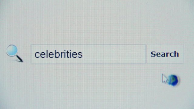 Celebrities - browser search query, Internet web page