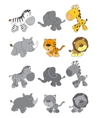 Naklejka premium animal art