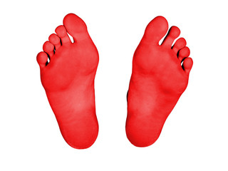 Feet isolated