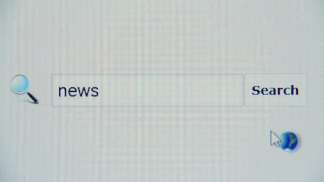 News - browser search query, Internet web page