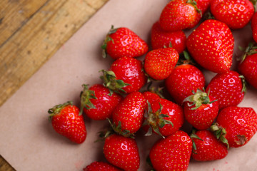 Ripe sweet strawberries