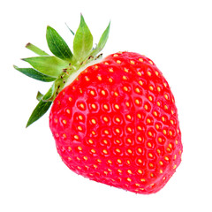 Sweet strawberry isolated on white