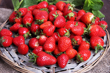 Ripe sweet strawberries