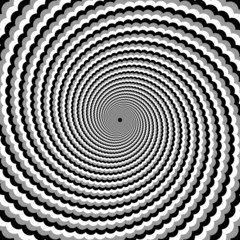 Design monochrome twirl rotation background