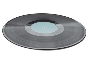 Vinyl record isolated on white