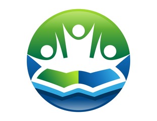 logo symbol icon education reading books study vectors